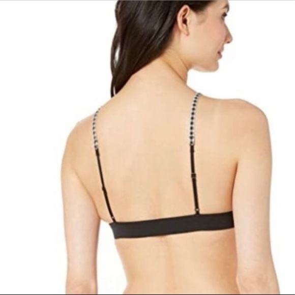 Hurley Gingham Tri Bikini Top & High Waist Bottom Set vintage vibes size Small - Picture 9 of 11